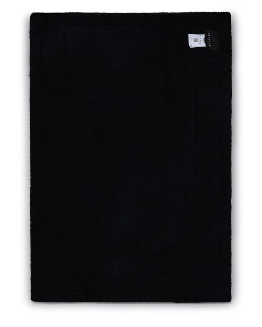 Versace Black Logo-Jacquard Cotton Bathmat (58Cm X 80Cm) for men