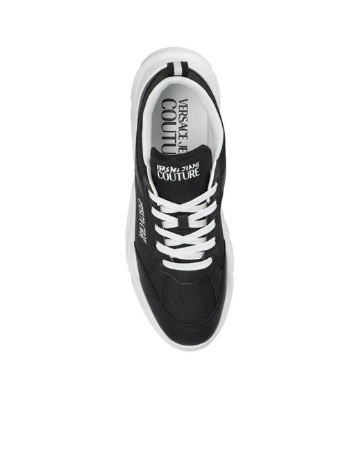Versace Jeans Black Couture Chunky Logo Sneakers for men