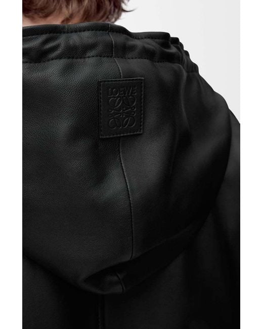 Loewe Black Hooded Jacket for men