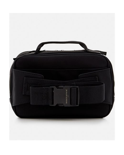 Maison Kitsuné Black Maison Kitsuné Logo Patch Traveller Bumbag for men