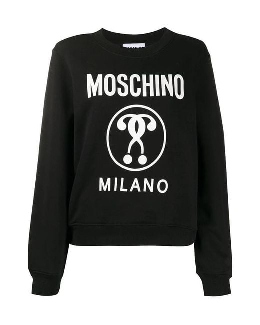 Moschino Black Logo Printed Hoodie