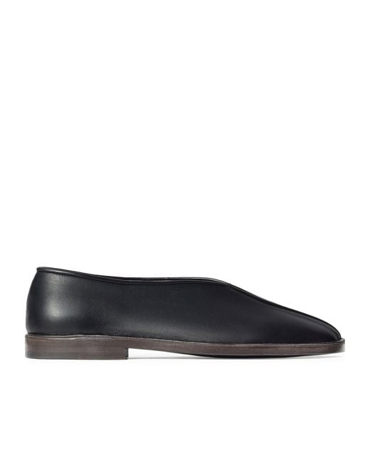 Lemaire Blue Flat Piped Slippers