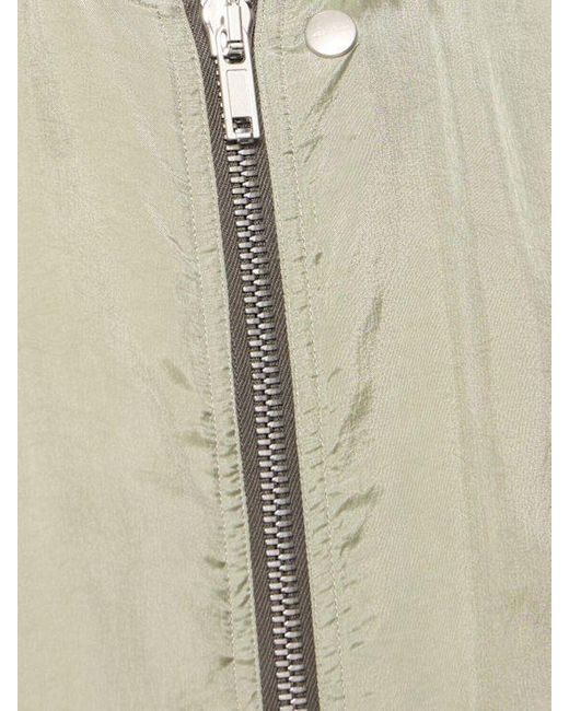 Rick Owens Green Zippered Casual Jacket for men