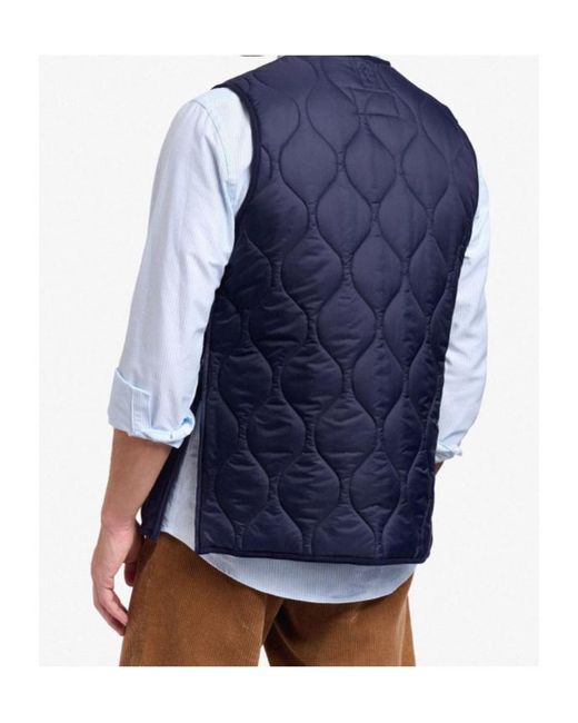 Sebago Blue Plymouth Quilted Gilet for men