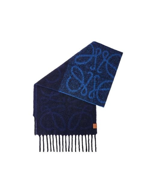 Loewe Blue Anagram Scarf