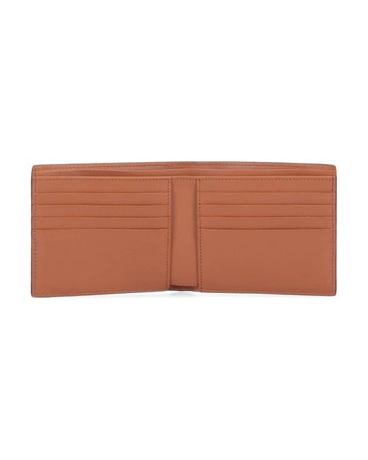Fendi Red Logo Plaque Bifold Wallet for men
