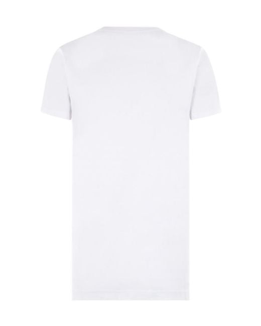 Vivienne Westwood White Orb Logo-Embroidered Crewneck T-Shirt for men