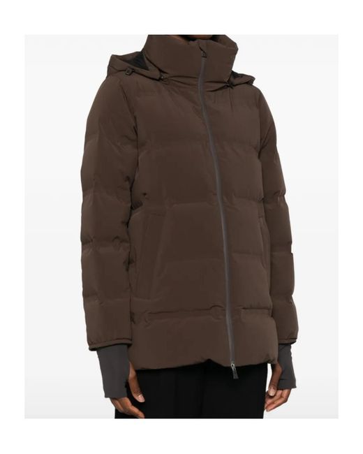 Herno Brown Logo Down Jacket