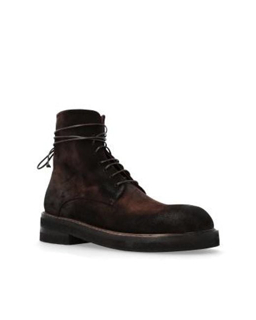 Marsèll Black Marsèll Parrucca Combat Boots for men