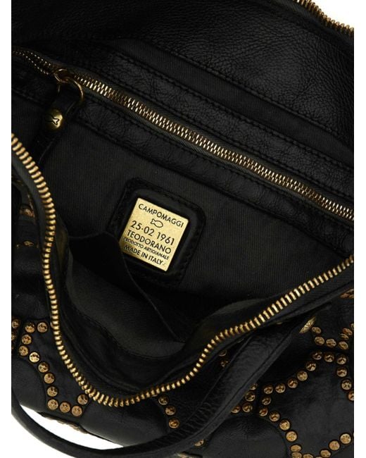 Campomaggi Black Zippered Shoulder Bag