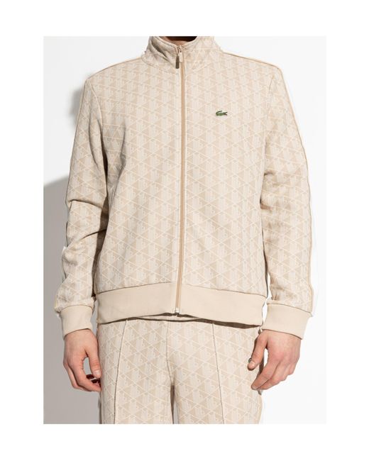Lacoste Natural Paris Zip-Up Track Jacket for men