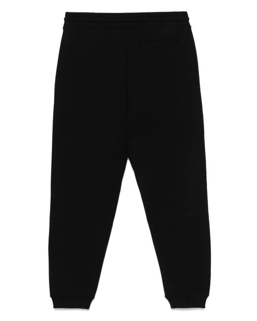 Boss Black Logo-Patch Drawstring-Waistband Track Pants for men