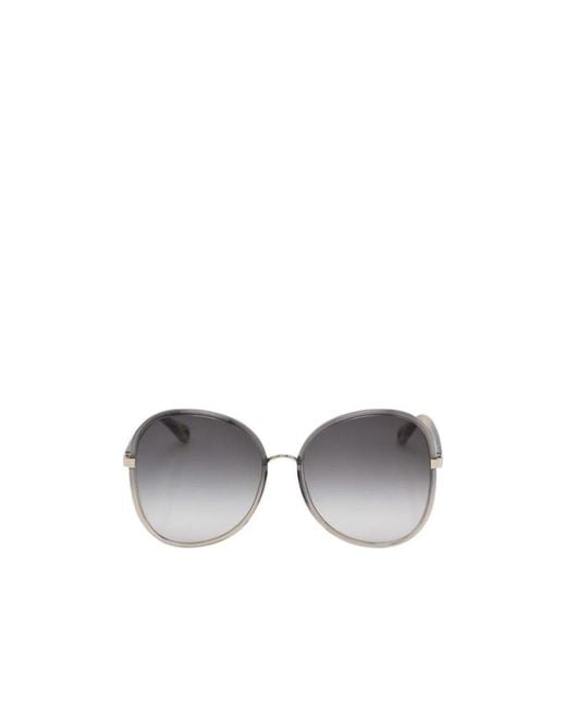 Chloé Metallic Logo Sunglasses