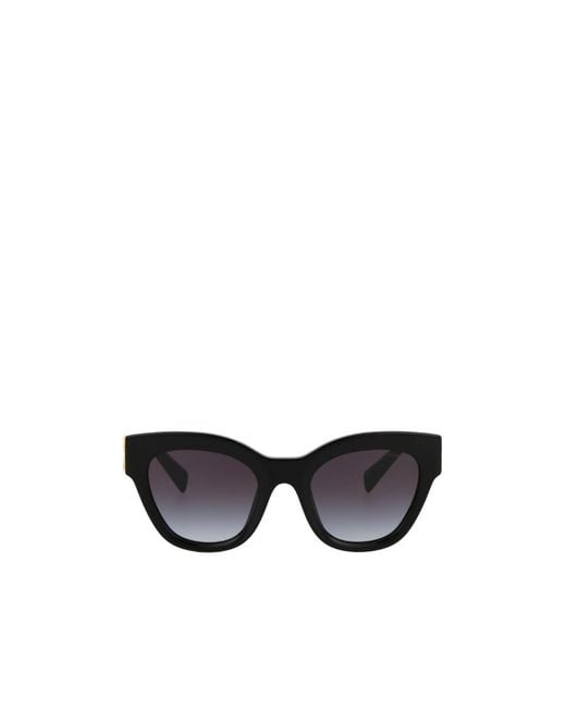Miu Miu White Eyewear Cat-Eye Frame Sunglasses