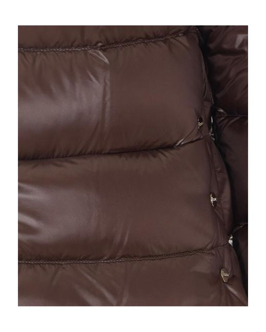 Herno Brown Long-Sleeved Padded Jacket