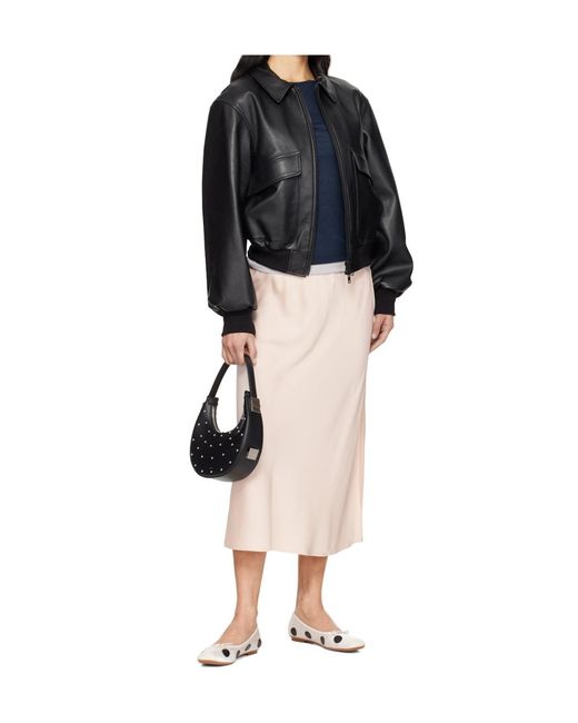 OSOI Black Studded Zipped Mini Tote Bag