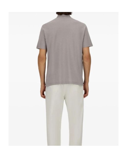 Herno Gray Buttoned Polo Shirt for men