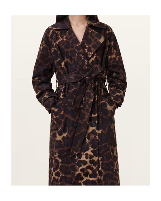 AllSaints Black Long-Sleeved Coat