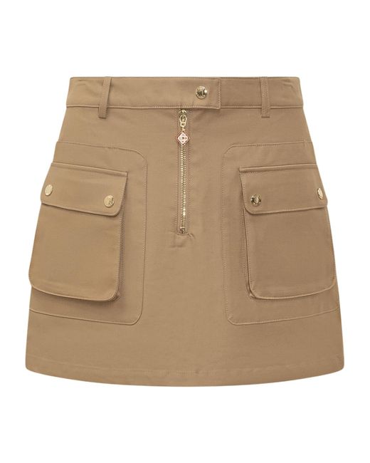Casablanca Natural Pocket Mini Skirt
