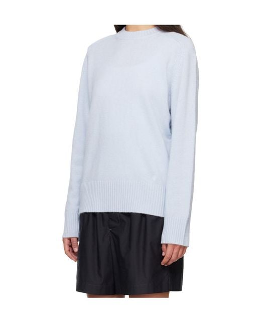 Loulou de Saison Blue Long-Sleeved Crewneck Jumper