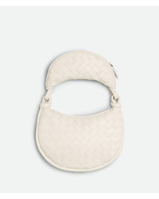 Bottega Veneta White Gemelli Small Shoulder Bag