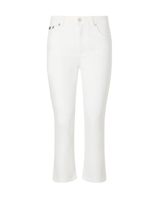Dolce & Gabbana White Belt Loop Casual Pants