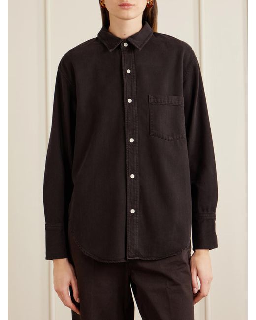 Citizens of Humanity Black Carter Organic Cotton And Lyocell-Blend Twill Shirt