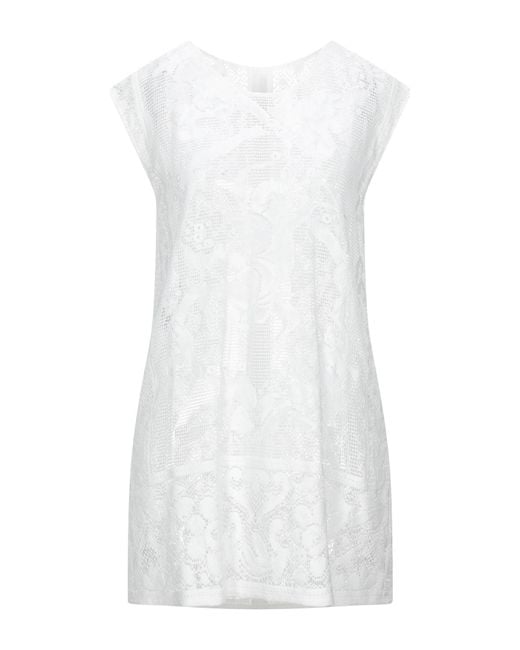 Dolce & Gabbana White Solid Color Tops