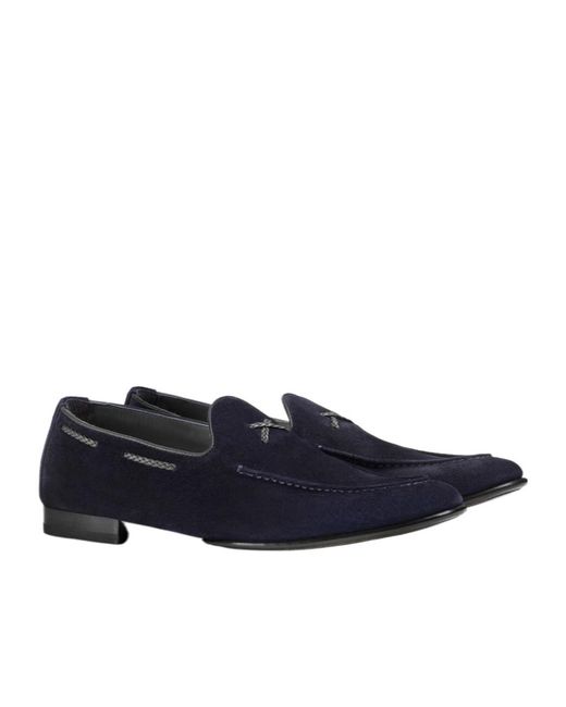 Doucal's Blue Loafers for men