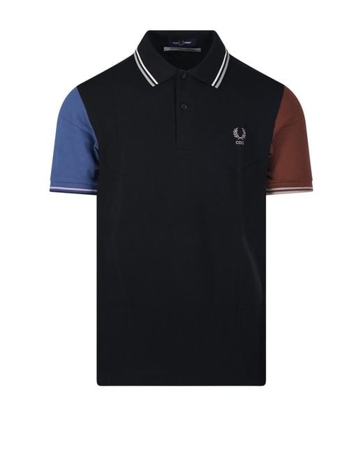 Comme des Garçons Black Short-Sleeved Polo Shirt for men