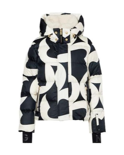 Bogner White Maja Printed Down Ski Jacket