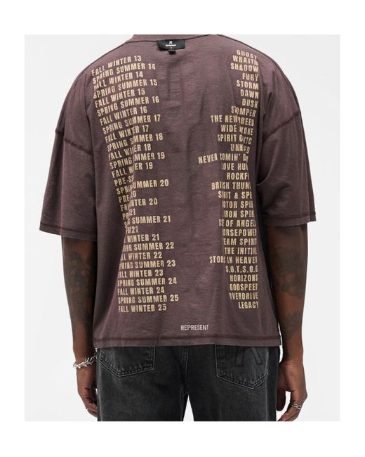 Represent Red Double-Sided T-Shirt for men