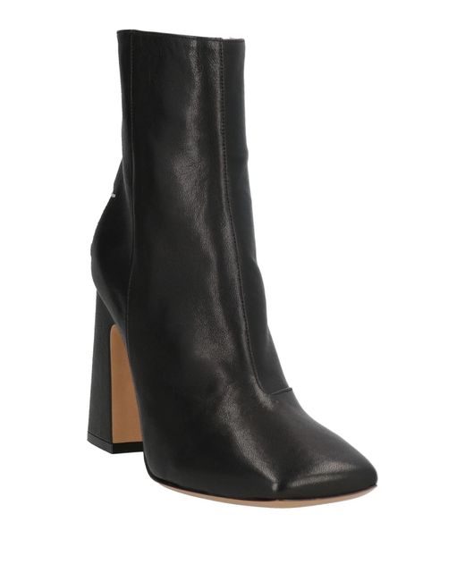 Maison Margiela Black Leather Ankle Boots