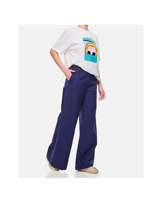 Alberto Biani Blue Belt Loops Slacks