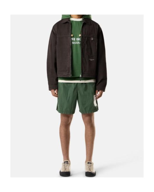 Stone Island Black Marina Zip-Front Jacket for men