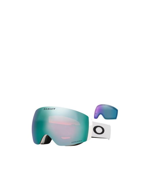 Oakley Blue Flight Deck Pro M Snow Goggles for men