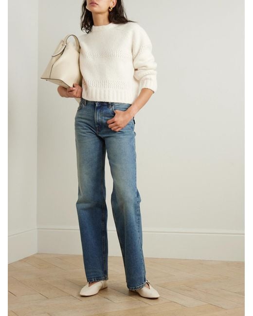 Calle Del Mar White Comfortable Silk Sweater