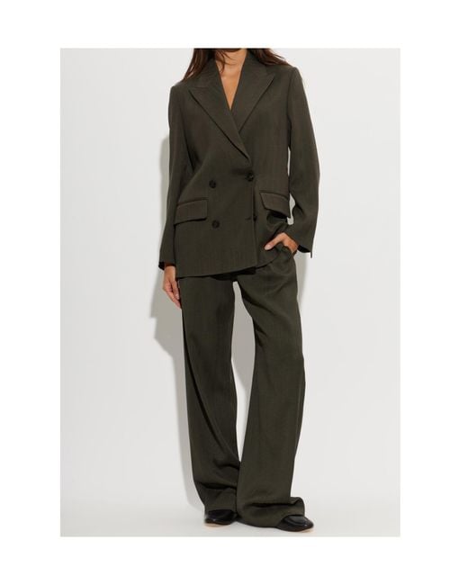 Golden Goose Deluxe Brand Green Double Breasted Blazer
