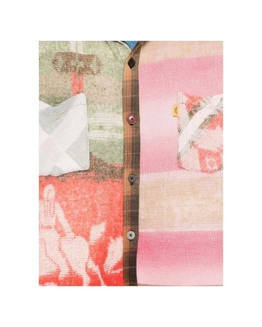GALLERY DEPT. Pink Patchwork Checked Shirt for men
