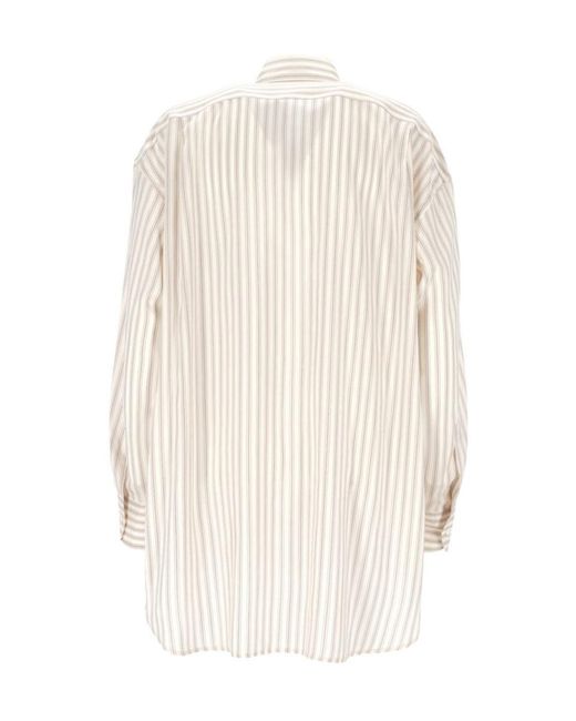 Etro White Striped Buttoned Shirt
