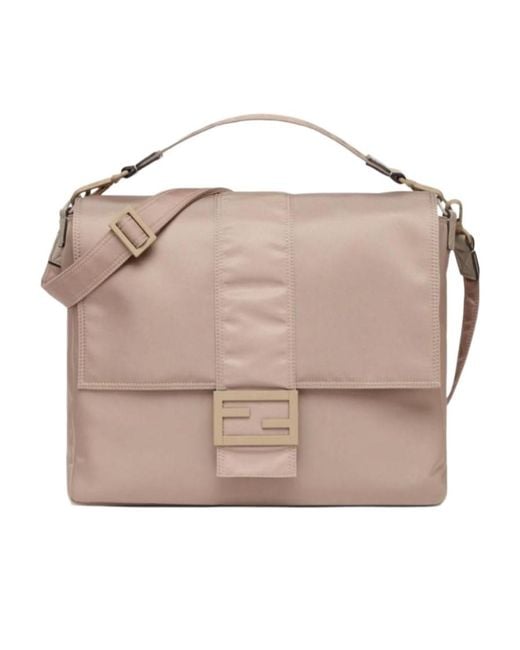 Fendi Pink Baguette Messenger Bag for men