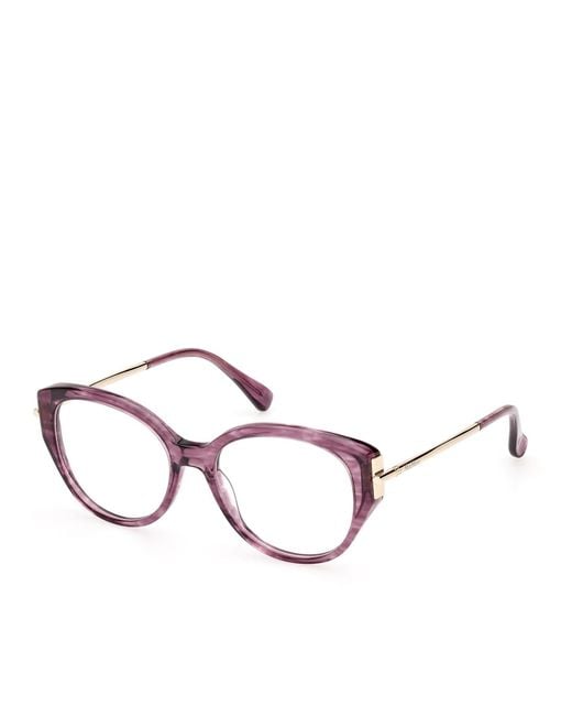 Max Mara Multicolor Oval Frame Glasses