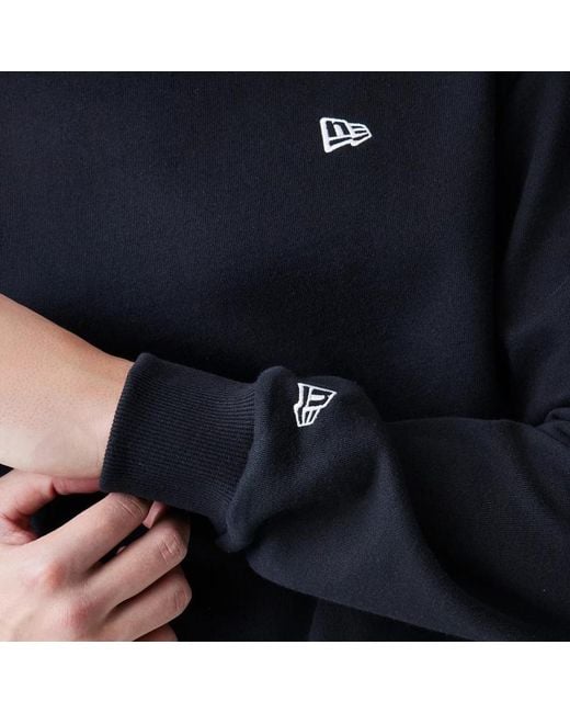 KTZ Blue New Era Premium Essential Oversized Crew Neck Sweater for men