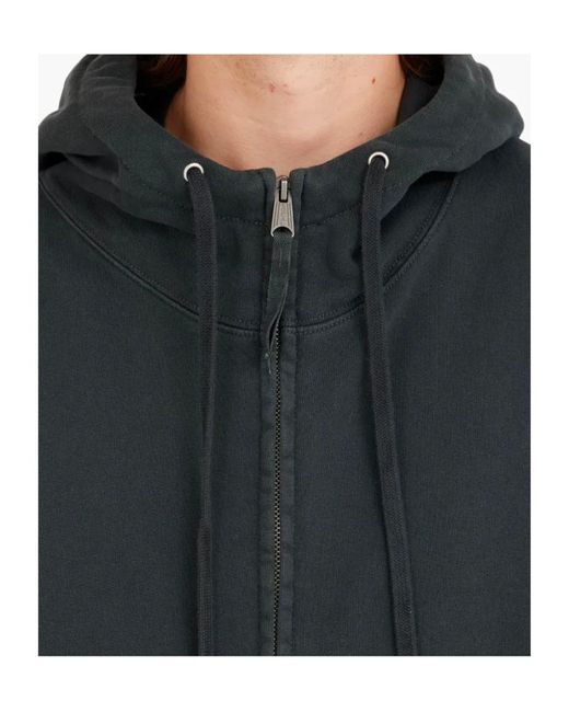 Maison Margiela Blue Stadium Zip-Up Hoodie for men