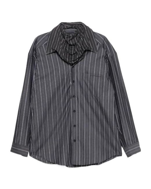 Y. Project Gray Striped Shirt