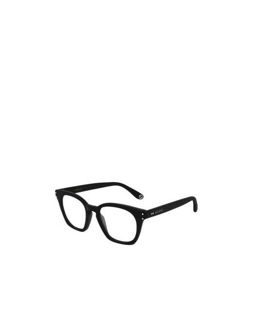 Gucci White Logo Detail Flat Lens for men