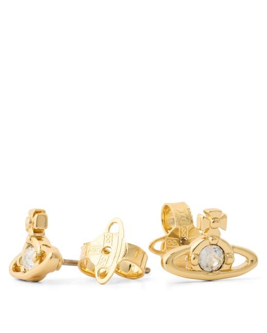 Vivienne Westwood Metallic Solitaire Earrings