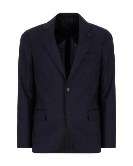 Lardini Black Single-Breasted Tailored Suit for men