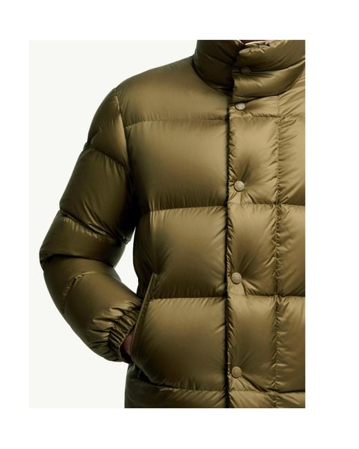 Moncler Green Tripiti Logo Patch Puffer Jacket for men