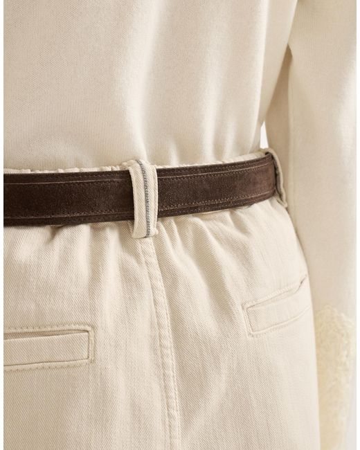 Brunello Cucinelli Natural Pleated Trousers